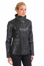 Женская кожаная куртка из натуральной кожи с воротником 0900913