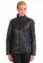Женская кожаная куртка из натуральной кожи с воротником, отделка искусственный мех 0900927