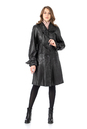 Женское кожаное пальто из натуральной кожи с воротником 0902506-2