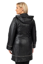 Женское кожаное пальто из натуральной кожи с капюшоном 0902517-3