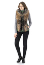 Женская кожаная куртка из натуральной кожи с капюшоном, отделка енот 0902520-2