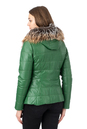 Женская кожаная куртка из натуральной кожи с капюшоном, отделка енот 0902520-3