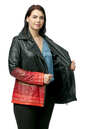 Женская кожаная куртка из натуральной кожи с воротником 0902530-4