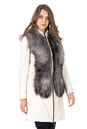 Женское кожаное пальто из натуральной кожи с воротником, отделка блюфрост 0902538