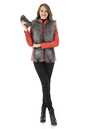 Женская кожаная куртка из натуральной кожи с воротником, отделка лиса 0902695-2
