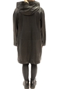 Женское кожаное пальто из натуральной кожи с капюшоном 0902767-3