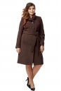 Женское пальто из текстиля с воротником 8000952