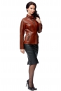 Женская кожаная куртка из натуральной кожи с воротником 8005607-2