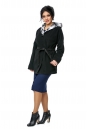 Женское пальто из текстиля с капюшоном 8008380-2