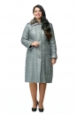 Женское пальто из текстиля с капюшоном, отделка искусственный мех 8008924-2