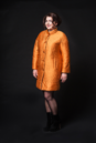Женское пальто из текстиля с воротником 8009333-3