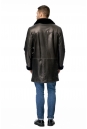 Мужская кожаная куртка из натуральной кожи с воротником, отделка норка 8009536-3