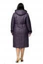 Женское пальто из текстиля с капюшоном, отделка норка 8010608-3