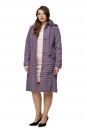 Женское пальто из текстиля с капюшоном 8010617