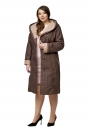Женское пальто из текстиля с капюшоном 8010618-2