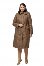 Женское пальто из текстиля с капюшоном 8010626