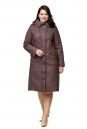 Женское пальто из текстиля с капюшоном 8010629