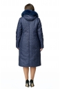Женское пальто из текстиля с капюшоном, отделка песец 8010631-3