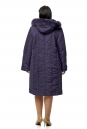 Женское пальто из текстиля с капюшоном, отделка песец 8010644-3