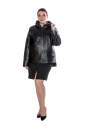 Женская кожаная куртка из натуральной кожи с капюшоном 8011555-2
