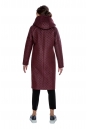 Женское пальто из текстиля с капюшоном 8011624-3