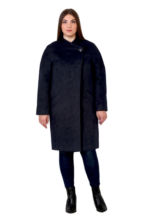 Женское пальто из текстиля с воротником 8011653