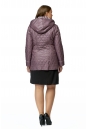 Куртка женская из текстиля с капюшоном, отделка искусственный мех 8011779-3