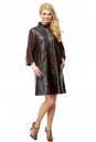 Женское кожаное пальто из натуральной кожи с воротником 8011947