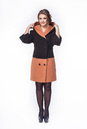 Женское пальто из текстиля с капюшоном 8011973-2