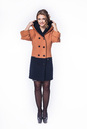 Женское пальто из текстиля с капюшоном 8011974