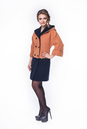 Женское пальто из текстиля с капюшоном 8011974-2
