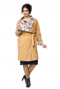Женское пальто из текстиля с воротником 8011980