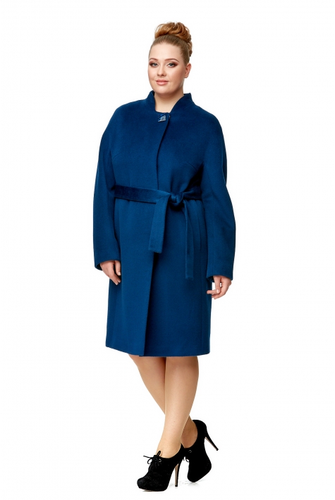 Женское пальто из текстиля с воротником 8012059