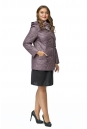 Куртка женская из текстиля с капюшоном, отделка искусственный мех 8012062-2