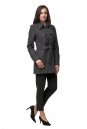 Женское пальто из текстиля с воротником 8012609