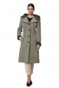 Женское пальто из текстиля с капюшоном 8016067