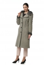 Женское пальто из текстиля с капюшоном 8016067-2