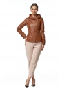 Женская кожаная куртка из натуральной кожи с капюшоном 8016807-2