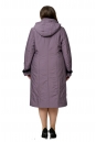 Женское пальто из текстиля с капюшоном, отделка норка 8017176-3