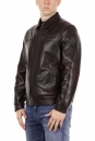 Мужская кожаная куртка из эко-кожи с воротником 8018362-5