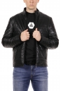 Мужская кожаная куртка из эко-кожи с воротником 8018367-5