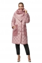 Женское пальто из текстиля с воротником 8019577