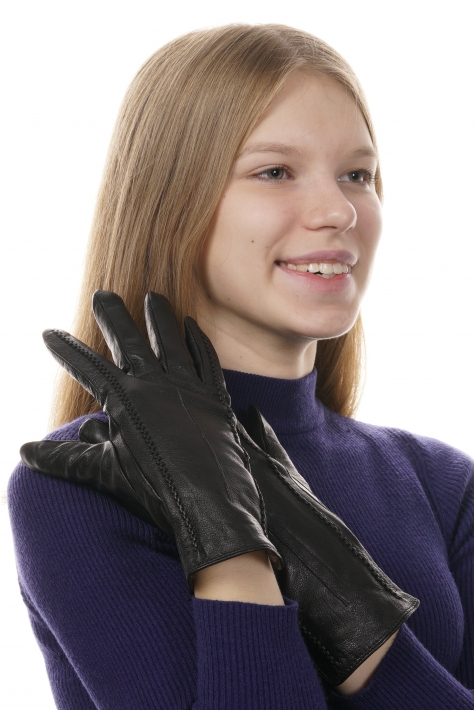 Перчатки женские кожаные 8020185