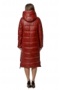 Женское кожаное пальто из натуральной кожи с капюшоном 8020474-3