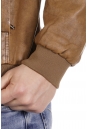 Мужская кожаная куртка из эко-кожи с воротником 8021858-3