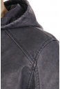Мужская кожаная куртка из эко-кожи с капюшоном 8021859-12