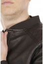 Мужская кожаная куртка из эко-кожи с воротником 8021865-13