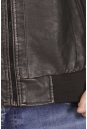 Мужская кожаная куртка из эко-кожи с капюшоном 8021867-3