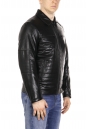 Мужская кожаная куртка из эко-кожи с воротником 8021946-3