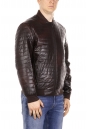 Мужская кожаная куртка из эко-кожи с воротником 8021947-3
